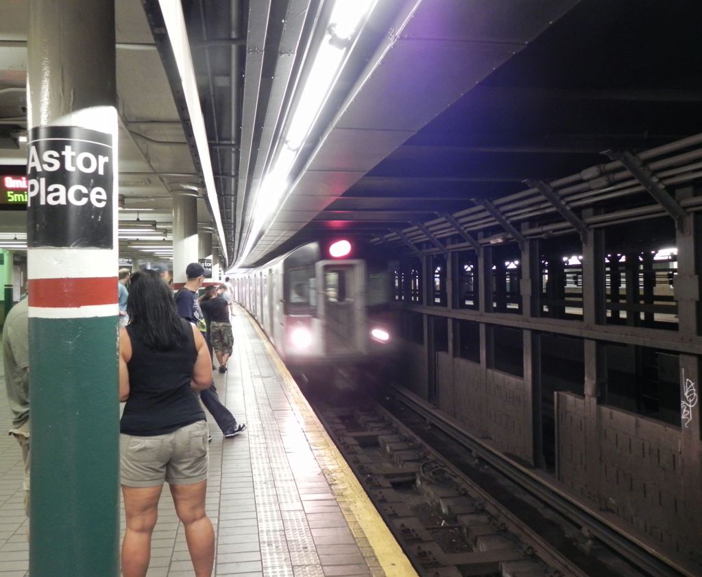 Astor Place Subway Station, New York City, 2013.